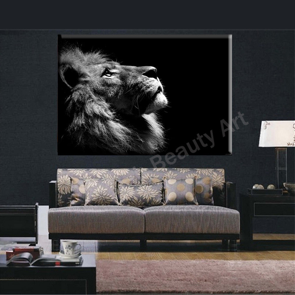2016 Lion king wall art canvas prints modern art painting wall pictures for living room home decorations animal canvas prints