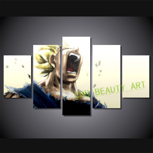 5pcs Printed dragon ball Print room decor print poster wall picture for living room canvas Painting Unframed