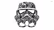 Load image into Gallery viewer, Star Wars Abstract Trooper Helmet Mask Black White Poster Prints Pop Movie Film Hipster Canvas Painting Bedroom Wall Art Gift

