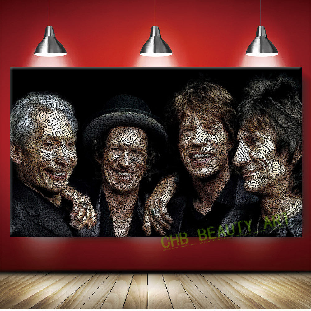 The Rolling Stones Canvas Painting Home Decor Modern Paintings Decorative Picture Wall Pictures For Living Room No Frame