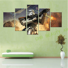 Load image into Gallery viewer, 5 Panel Modern Canvas Painting  Star Wars Wall Art The Force Awakens Print Poster Wall Pictures For Living Room Unframed
