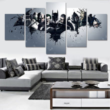 Load image into Gallery viewer, 5 Panel Printed Harley Quinn Joker Batman Print Painting On Canvas Room Decoration Print Poster Modular Picture Unframed
