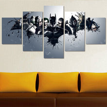 Load image into Gallery viewer, 5 Panel Printed Harley Quinn Joker Batman Print Painting On Canvas Room Decoration Print Poster Modular Picture Unframed
