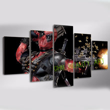 Load image into Gallery viewer, Printed deadpool mask gun automatic Painting Canvas Print room decor print poster picture canvas unframed

