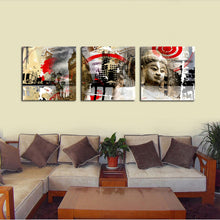 Load image into Gallery viewer, 3 Pieces Buddha Modern Home Wall Decor Canvas Art Picture Print Painting On Canvas Artworks
