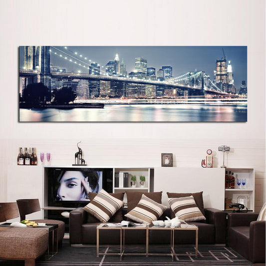 1 Pcs Brooklyn Bridge Modern Home decoration Wall  painting Canvas picture Art HD Print Painting for bedroom gift