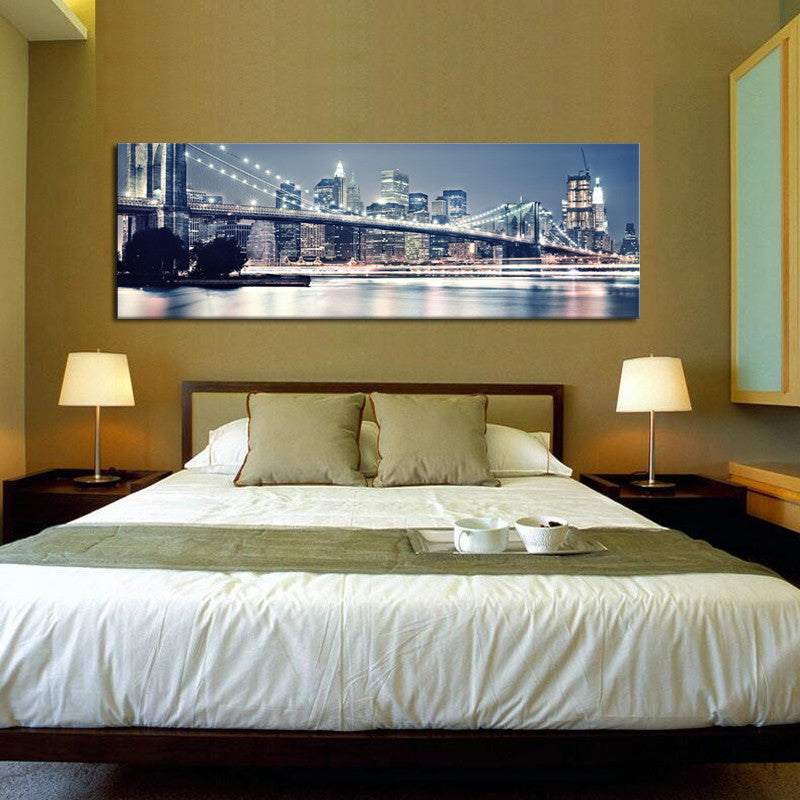1 Pcs Brooklyn Bridge Modern Home decoration Wall  painting Canvas picture Art HD Print Painting for bedroom gift