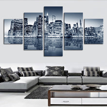 Load image into Gallery viewer, City building beautiful, 5 Pcs (No Frame) Large HD Top-rated Quality Canvas Print Painting for Living Room Wall Art Picture Gift
