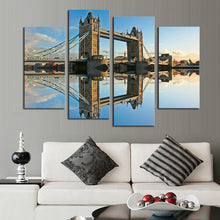 Load image into Gallery viewer, 4 Pcs (No Frame) Classical Bridge Landscape Wall Art Picture Home Decoration For Living Room Canvas Print Painting Artwork
