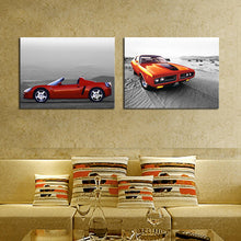 Load image into Gallery viewer, 2 sets  Modern Home Red cars Wall Decor Canvas Picture Art HD Print Painting On Canvas Artworks
