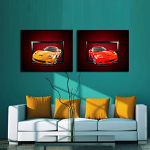 Load image into Gallery viewer, 2 sets Modern Home  Cars Wall Decor Canvas Picture Art HD Print Painting On Canvas Artworks
