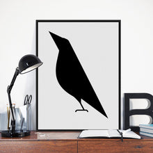 Load image into Gallery viewer, Modern Minimalist Black White Abstract Bird A4 Big Poster Print Animal Hipster Canvas Painting No Frame Home Wall Art Decor Gift
