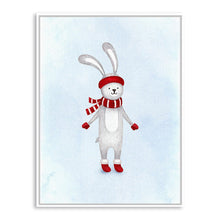 Load image into Gallery viewer, Kawaii Watercolor Christmas Animals Deer Snowman Poster Prints Nursery Wall Art Picture Canvas Painting No Frame Kids Room Decor
