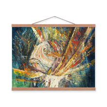 Load image into Gallery viewer, Red Lion Fish Modern Impressionism Colorful Wood Framed Canvas Oil Painting Wall Art Print Picture Poster Living Room Home Decor
