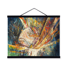 Load image into Gallery viewer, Red Lion Fish Modern Impressionism Colorful Wood Framed Canvas Oil Painting Wall Art Print Picture Poster Living Room Home Decor
