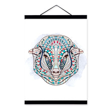 Load image into Gallery viewer, Modern Ancient African National Totem Animals Sheep Head A4 Scroll Canvas Painting Wall Art Print Picture Poster Home Decoration
