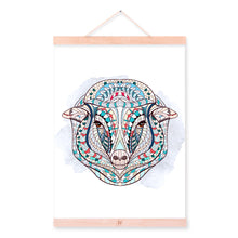 Load image into Gallery viewer, Modern Ancient African National Totem Animals Sheep Head A4 Scroll Canvas Painting Wall Art Print Picture Poster Home Decoration
