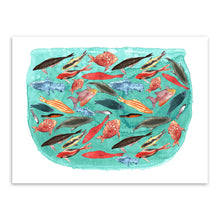 Load image into Gallery viewer, Watercolor Sea Fish Tank Art Prints Poster Cartoon Animal Living Room Wall Picture Canvas Painting No Framed Kitchen Home Decor
