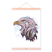 Load image into Gallery viewer, Modern Ancient African National Totem Animals Eagle Head A4 Framed Canvas Painting Wall Art Print Picture Poster Home Decoration
