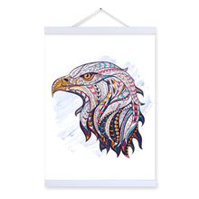 Load image into Gallery viewer, Modern Ancient African National Totem Animals Eagle Head A4 Framed Canvas Painting Wall Art Print Picture Poster Home Decoration
