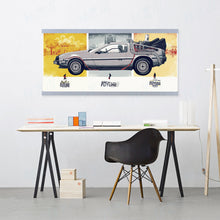 Load image into Gallery viewer, Back To The Future Car Vintage Retro A4 Large Pop Film Movie Art Prints Poster Wall Picture Canvas Painting No Framed Home Decor
