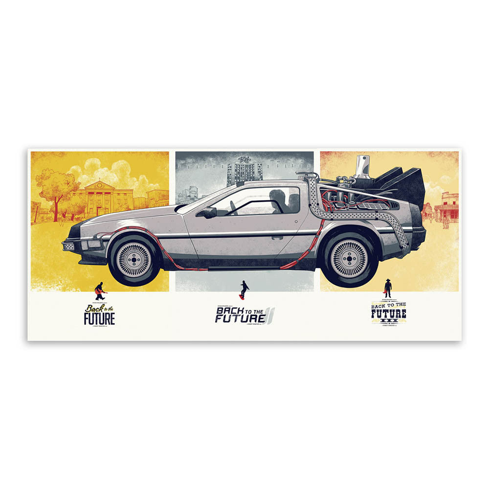 Back To The Future Car Vintage Retro A4 Large Pop Film Movie Art Prints Poster Wall Picture Canvas Painting No Framed Home Decor