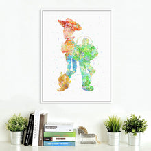 Load image into Gallery viewer, Original Watercolor Toy Story Friendship Pop Movie A4 Art Print Poster Cartoon Wall Picture Canvas Painting Kids Room Home Decor
