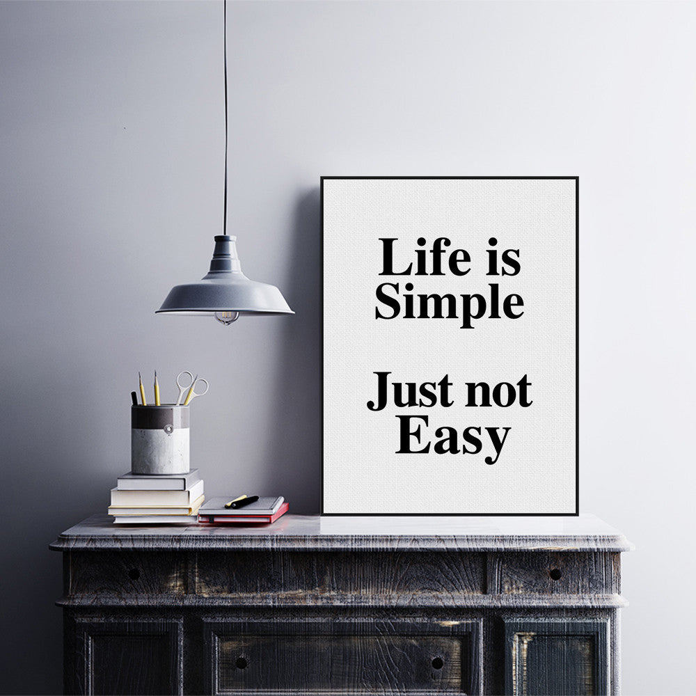 Minimalist Motivational Typography Life Quotes A4 Art Print Poster Wall Picture Living Room Canvas Painting No Frame Home Decor