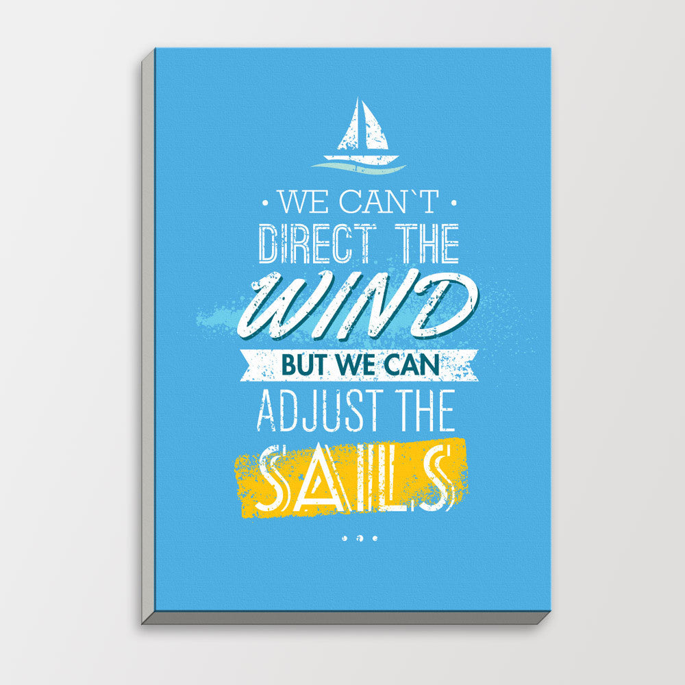Minimalist Motivational Typography Sail Life Quotes A4 Art Print Poster Nautical Wall Picture Canvas Painting No Frame Home Deco