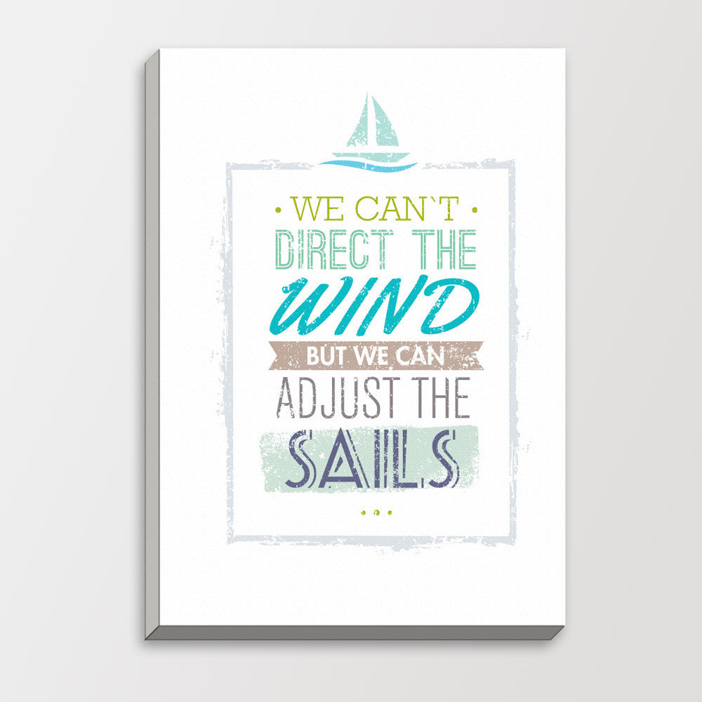 Minimalist Motivational Typography Sail Life Quotes A4 Art Print Poster Nautical Wall Picture Canvas Painting No Frame Home Deco