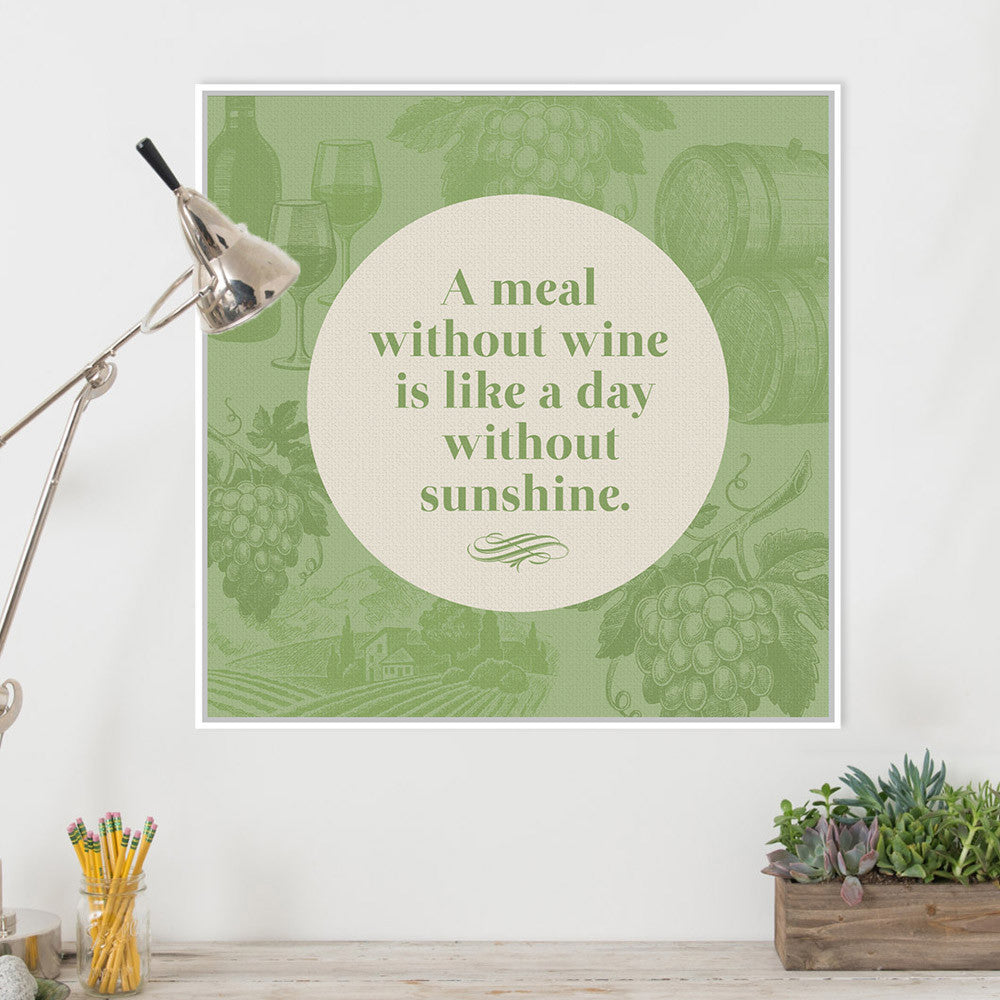 Modern Green Wine Vine Quotes Typography Poster Prints Hipster Kitchen Cafe Restaurant Canvas Paintings Home Wall Art Decor Gift