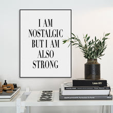 Load image into Gallery viewer, Modern Black White Nordic Motivational Typography Strong Quotes Poster Print Wall Art Living Room Decor Canvas Painting No Frame
