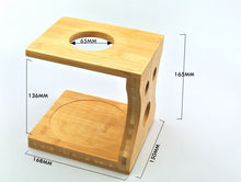 Load image into Gallery viewer, High Quality Bamboo V60 Rack Coffee Dripper Stand
