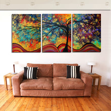 Load image into Gallery viewer, Large Wall Art Home Decor Abstract Tree Painting Colorful Landscape Paintings Canvas Picture For Living Room Decoration No Frame
