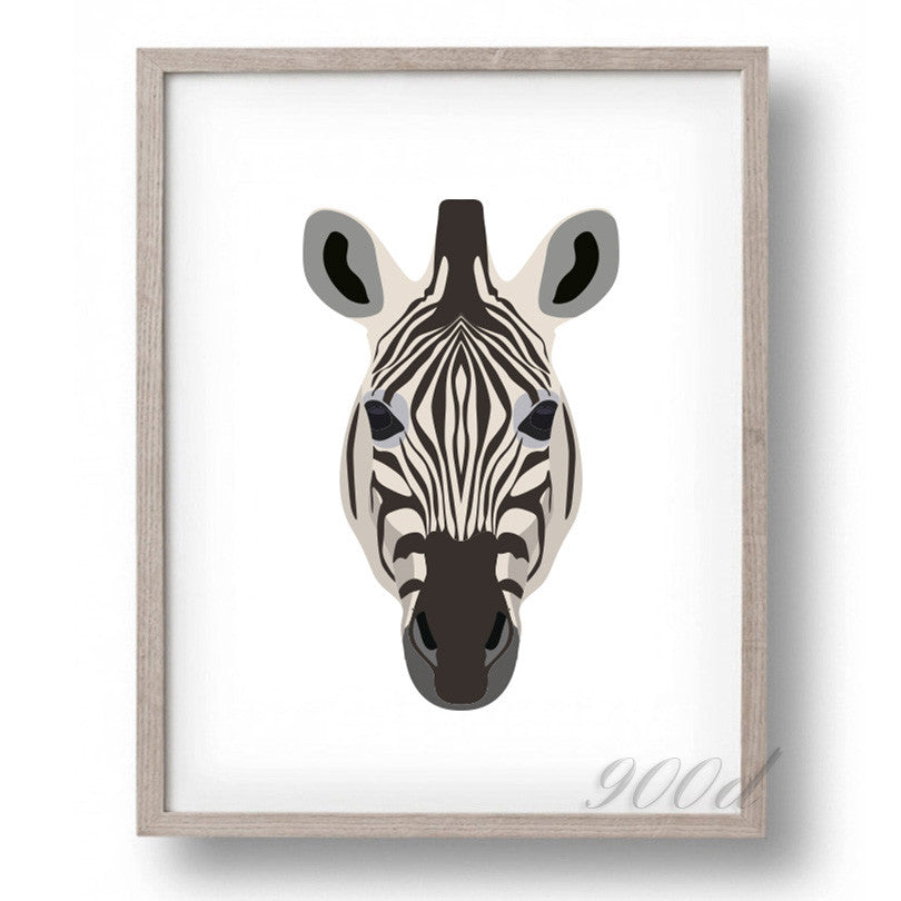 Wild Zebra Canvas Art Print Painting Poster,  Wall Pictures for Home Decoration, Home Decor FA393-1