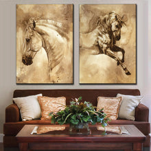 Load image into Gallery viewer, 2 Pcs/Set Modern European Oil Painting Horse On Canvas Wall Art Picture  Wall Pictures for Living Room Modern Wall Painting
