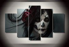 Load image into Gallery viewer, 5 piece canvas art set Day of the Dead Face Group Painting room decor print poster picture canvas decoration dia de los muertos
