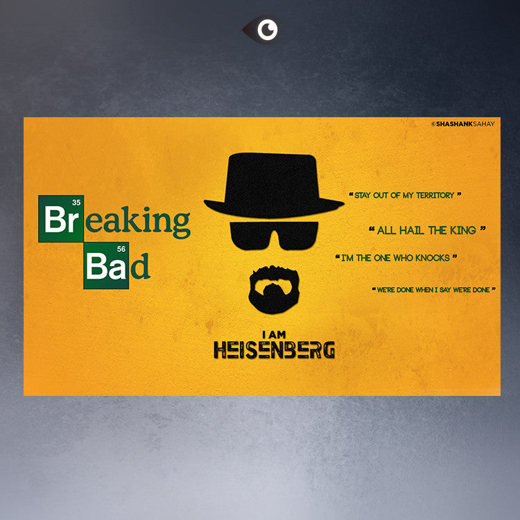 Free shipment  heisenberg_breaking_bad-movie TV poster  Art Picture Paint on Canvas Prints