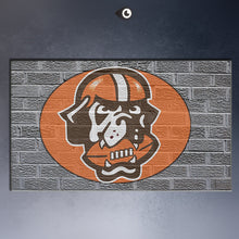 Load image into Gallery viewer, nfl-cleveland-browns-logo-on-grey Wall poster print canvas
