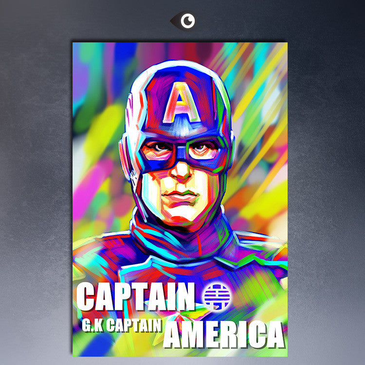 Captain of america G.K movie famous oil painting poster print on canvas for wall painting your photos painting