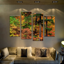 Load image into Gallery viewer, 4PCS nature forest arts landscape Wall painting print on canvas for home decor ideas paints on wall pictures art No framed
