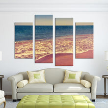 Load image into Gallery viewer, 4PCS seascape waves beach Wall painting print on canvas for home decor ideas paints on wall pictures art No framed
