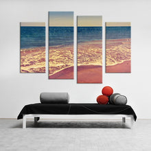 Load image into Gallery viewer, 4PCS seascape waves beach Wall painting print on canvas for home decor ideas paints on wall pictures art No framed
