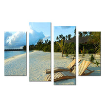 Load image into Gallery viewer, 4PCS bright sunshine on beach paints Wall painting print on canvas for home decor ideas paints on wall pictures art No framed
