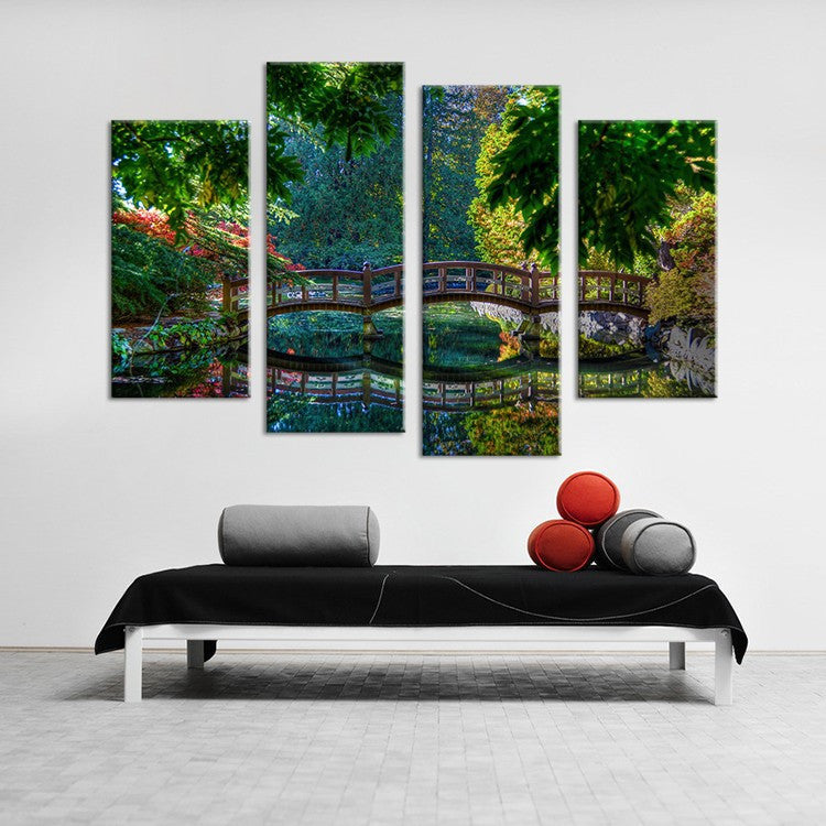 4PCS bridge art  Wall painting print on canvas for home decor ideas paints on wall pictures art No framed