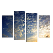 Load image into Gallery viewer, 4PCS birds animal cloud arts  Wall painting print on canvas for home decor ideas paints on wall pictures art No framed
