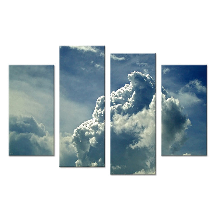 4PCS paints skyscape clouds Wall painting print on canvas for home decor ideas paints on wall pictures art No framed