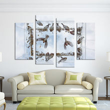 Load image into Gallery viewer, 4PCS birds fly on the sky Wall painting print on canvas for home decor ideas paints on wall pictures art No framed
