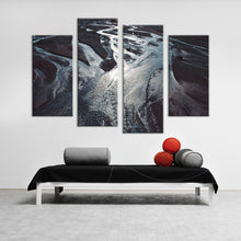 Load image into Gallery viewer, 4PCS nature stream landscape Wall painting print on canvas for home decor ideas paints on wall pictures art No framed

