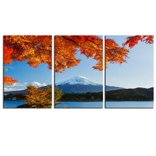 Load image into Gallery viewer, NO FRAME 3pcs autumn trees winter mountain Printed Oil Painting On Canvas wall Painting for Home Decor Wall picture
